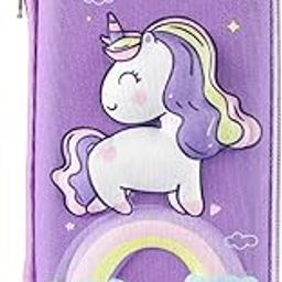 Xpandio Pencil Case for Girls & Boys, Kids Cute Pencil Pouch, 3D EVA Large Capacity Pen Holder, Cute School Portable Pencil Bag Gift (Unicorn)-image-30