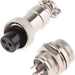 ATORSE 2xPair GX12 3Pins Waterproof Male Female Panel Metal Aviation Wire Connector-picture-10