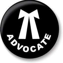 Deep Print Mart Advocate Logo Pin Badge and Sticker || 2 Badge Size 58 mm + 10 Sticker 70 mm ||-26