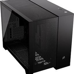 CORSAIR 2500D Airflow Small-Tower mATX Dual Chamber PC Case – Tempered Glass – Reverse Connection Motherboard Compatible – No Fans Included – Black-16