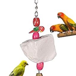 Natural Mineral Block Toy For Birds,Budgies,Love Birds,Cocktails,Conures,Parrots And Other Birds (Small) - 1 Count-image-3