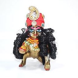 laddu Gopal Curly Hair/Little krishana Curly Hair/kanha ji Curly Hair/Laddu Gopal Wig, Black Curly Hair (4 NO)-19