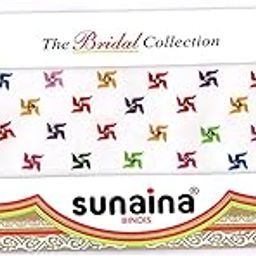 Sunaina Traditional Multicolour Velvet Bindi With Golden Stone For Women & Girl (Swastik)-55