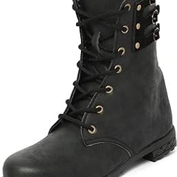 Women's Stylish Combat Boots with Chunky Block Heel | Lace-Up High-Ankle Boots for Winter & Casual Wear-image-24