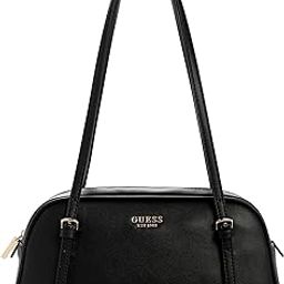 guess Black Solid Cerelia Shoulder Satchel Bag-picture-45