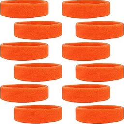 12 Sweatbands Cotton Sports Headbands Terry Cloth Moisture Wicking Athletic Basketball Headband-image-20
