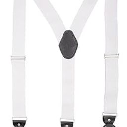 Booster White Back Y-Back Clip-On Suspender for Men-image-82
