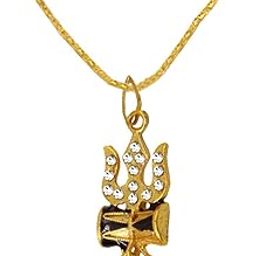Religious Jewelry Lord Shiv Shankar with Damaru & Rudraksha Mala Pendant Necklace for Men and Women-image-17