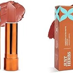 Just Herbs Ultra Matte Bullet Lipstick for Women 4 g (Nude Nectar) & Just Herbs Ultra Matte Bullet Lipstick for Women 4 g (Bold Espresso) Combo-63