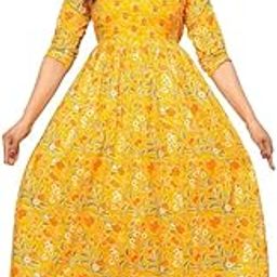 Fit and Flaired Cotton Printed I Maternity I Kurti I Kurta I Gown I Midi I Maxi I Feeding Kurti I for Women-image-84