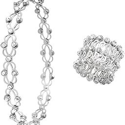 SOUL 925 Sterling Silver Zircon Studded Convertible Ring cum Bracelet Rose Gold Plated I Gifts for Women and Girls I With Purity Certificate I One Year Warranty*-image-38
