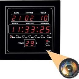 SAFETYNET WiFi Digital Wall Clock HD Hidden Cam | WiFi Remote View Secret Camera | Home Security Cam | 32GB inbuilt Memory | Small Hidden Camera & Discreet Surveillance Camera (iWFCAM APP)-image-2