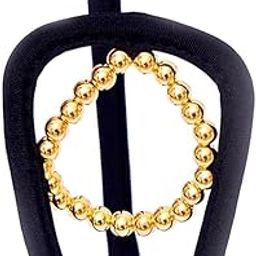 Women Soft G C String Thong Invisible Panty No Show Underwear Panties Gold-image-16