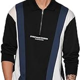 Street Division Men and Boys Long Sleeves Collared Neck Multicolor Color Blocked Cotton Rugby Polos-image-14