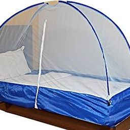Onlinetree Mosquito net 3x6 feet for Single Bed | Mosquito net for 6 x 3 Size| macchardani Single Bed |30GSM Durable Polyester Mesh |PVC-Coated Corrosion |Portable & Light- Blue-picture-25