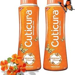 Cuticura Original Bloom Talcum Powder with Sunscreen 400g (Combo pack of 2) | Odour control | Long lasting fragrance | 100% Vegan | Cruelty-free | Refreshingly Fresh Talc-image-28