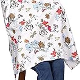 baby wish Nursing Covers For Feeding Mother Burp Cloth Breathable Maternity Cover For Breastfeeding With Adjustable Neck Strap, 360° Coverage Privacy Cover Nursing Apron Protection Cover,White-picture-25