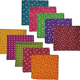 10-Piece Cotton Print Blouse Combo | Ready to Stitch | Vibrant Prints | Perfect for Gifting- Navratri, Pooja,Wedding Ceremonies (MultiColor)-image-28