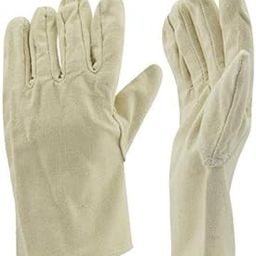 2xDurable Anti-Slip Canvas Garden Gloves Safety Protection Grip Work Gloves-image-10