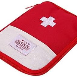 Oxford (1 Pack) Travel Mini First Aid Kit Bag, Portable Medicine Storage Bag Drug Packing Bag for Outdoor | Travel Pouch Medicine Storage Bag |, Red-picture-25
