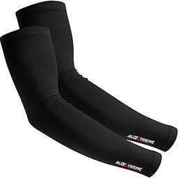 Allextreme Arm Sleeves for Men & Women Hand UV Protection Cover for Basketball Cricket Biking and Outdoor Use (Black)-image-10