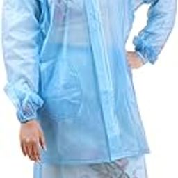 Polyvinyl Chloride (Pvc) Womens Rain Standard Length Jacket With Skirt-picture-52
