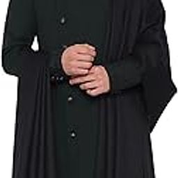 Mens Fine Wool Shawl, Paisley Design, Black-image-11