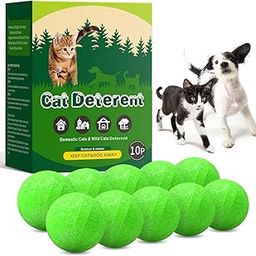 Cat Deterrent Dog Deterrent, Natural Peppermint Oil Cat Repellent Against Scratch and Chew Furniture Curtain Family Safe, Dog Repellent to Keep Feral Cats Dogs Out of Yard Garden (1)-24