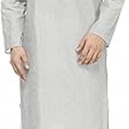 Men's Grey Linen Kurta Pyjama Set-image-125