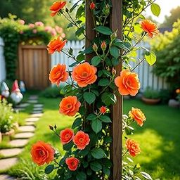 NooElec Seeds India Climbing Rose Flower Seeds, 60 Seeds Pack - Hybrid, Year-Round Blooms, Minimal Care (ORANGE)-image-91