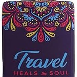Luggage Dust Cover Stretchable, Waterproof & Scratch-Free, Durable Travel Bag Covers for Home and Travel- Universal Fit (Multicolor, Pack of 1) (Travel Heals The Soul, Medium)-image-70