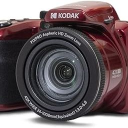 KODAK PIXPRO AZ425-RD 20MP Digital Camera 42X Optical Zoom 24mm Wide Angle 1080P Full HD Video Optical Image Stabilization Li-Ion Battery 3" LCD Vlogging Camera (Red)-picture-28