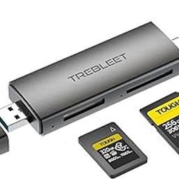 CFexpress Type A and SD UHS-II Dual-Slot Memory Card Reader, USB 3.2 10Gbps 2 in 1 USB C & USB A Port, OTG for iPhone 15 Pro/16 Pro/iPad Pro/PC/Laptop/Smart Phone/Tablet-image-35