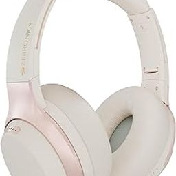 ZEBRONICS Duke Plus, Wireless Over Ear Headphone with ANC, ENC, Gaming Mode, Dual Pairing, Rapid Charge, Upto 70* Hours Backup, Bluetooth v5.4, AUX, Comfortable Earcushion, Deep Bass (Beige)-2