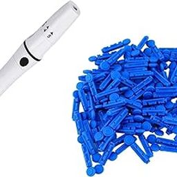 GOXNOR Lancing Device Pen & 100 Round Lancets (Compatible for use with all brands of Glucometers)-image-56