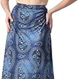 Blooming Below Knee | Middi Printed A-line Skirt for Women's/Girl's |100% Polyblend | Soft & Breathable Fabric | Elastic Band | Casual Wear |M-XXXL|28"-36" inches-image-93