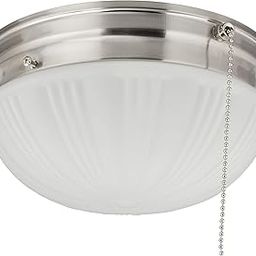 Westinghouse 6721000 2 Flush-Mounted Interior Ceiling Mount with Pull Chain, Brushed Nickel Finish with Matte Glass Brusehd Nickel-picture-16