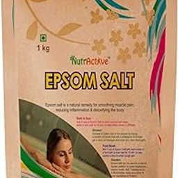 NutrActive Epsom Bath Salt- 100% Pure,Relieves Muscle Aches and Pain, good for Gardening (1000 g)-image-82
