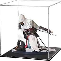 RAPAL 10x10x10 inch Display Case for Collectibles SELF Assemble Clear Acrylic Box Alternative Glass Case for Display Action Figures Home Storage & Organizing Toys-4