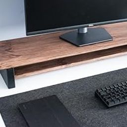 Store 66cm Long Wooden Monitor Stand with Storage Organizer for Desk, Tables, Office, Home, Studio, Study Table (80cm Long, Dual Shelf)-22