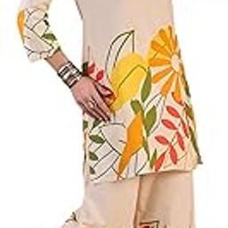 Women’s Cotton Blend Suit with All-Over Print – Lightweight, Breathable Co-Ordinate Set for Casual & Festive Wear-picture-23