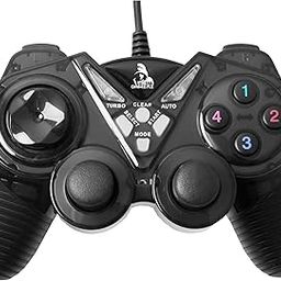 TAG Gamerz G20 USB Gamepad | Vibration Motor | Turbo Mode | Force Function Feedback | Ergonomic Design | Plug And Play High Performance Gaming Controller/Remote | Rubberized | Supports Windows (Black)-image-10