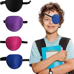 4 Pcs Eye Patch, Reusable Eye Patch Eye Patches For Lazy Eye, Adjustable Pirate Eye Patch One Eye Patch Soft And Comfortable One Eye Cover, Eyepatch For Lazy Eye Halloween Pirate Theme-image-49