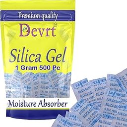 Devrt Silica Gel Packets 1 Gram 500 Pcs moisture absorber for wardrobe silica gel packets for cupboards Room Kitchen Wardrobe car Bedroom Camera Lenses Shoes-image-60