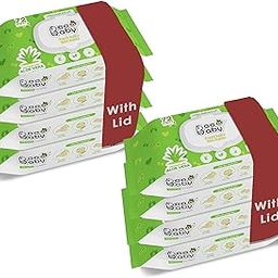 BeeBaby Fresh Baby Wet Wipes with Plastic Lid, Contains Aloe Vera, Vitamin E & Anti - Bacterial ingredients. Ideal for Cleaning & Moisturising Newborn. - 8 Pack of 72 Wipes-image-27