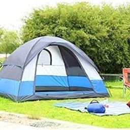 Octopus prime Stainless Steel Picnic Camping Portable Waterproof Tent for 3 Person/Camping Dome Tents (Blue)-image-49