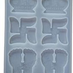 R H lifestyle Swastik Kalash Mix Shubh Labh Silicone Casting Mould Pack of 1 SM4529-image-16