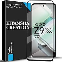 EITANSHA CREATION Edge To Edge Screen Protector Tempered Glass For iQOO Z9X 5G With Easy Self-Installation Kit-4