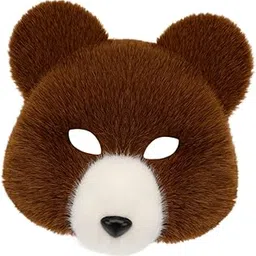 zoomella Animal Mask Props Realistic Face Mask for Night Club Stage Performance Holiday brown white|Masks & Eye Masks|Clothing, Shoes & Accessories-picture-28
