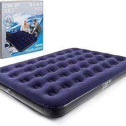 Double Airbed Inflatable Blow Up Camping Mattress Guest Air Bed Comfort Quest-image-69